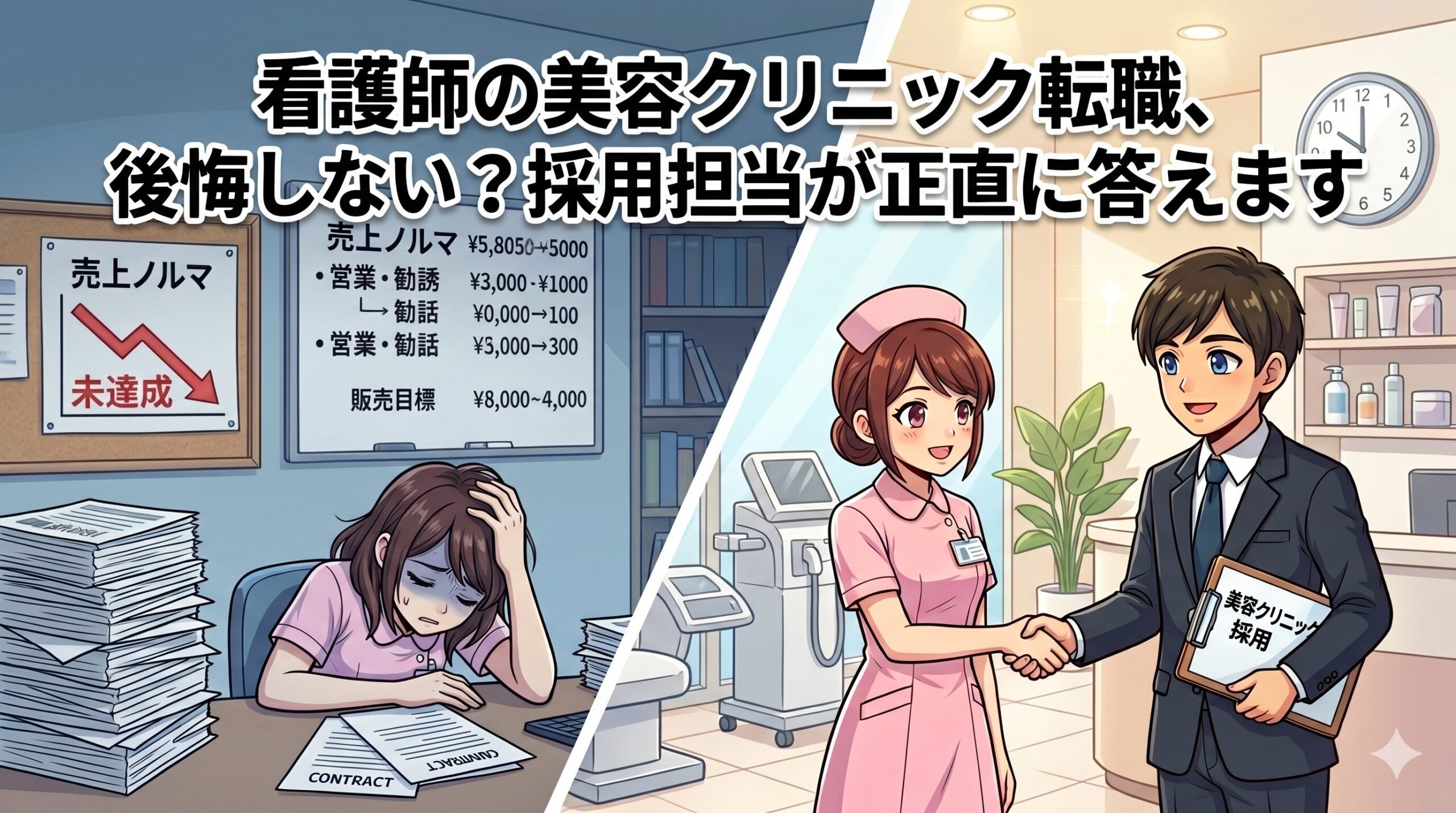 看護師の美容クリニック転職、後悔しない？採用担当が正直に答えます