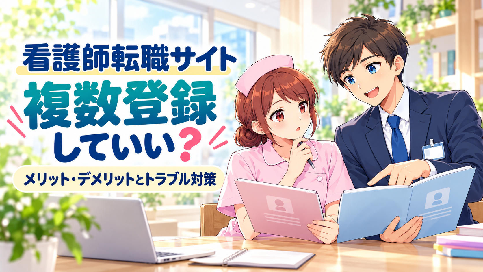 看護師転職サイトの複数登録｜メリット・デメリットとトラブル対策