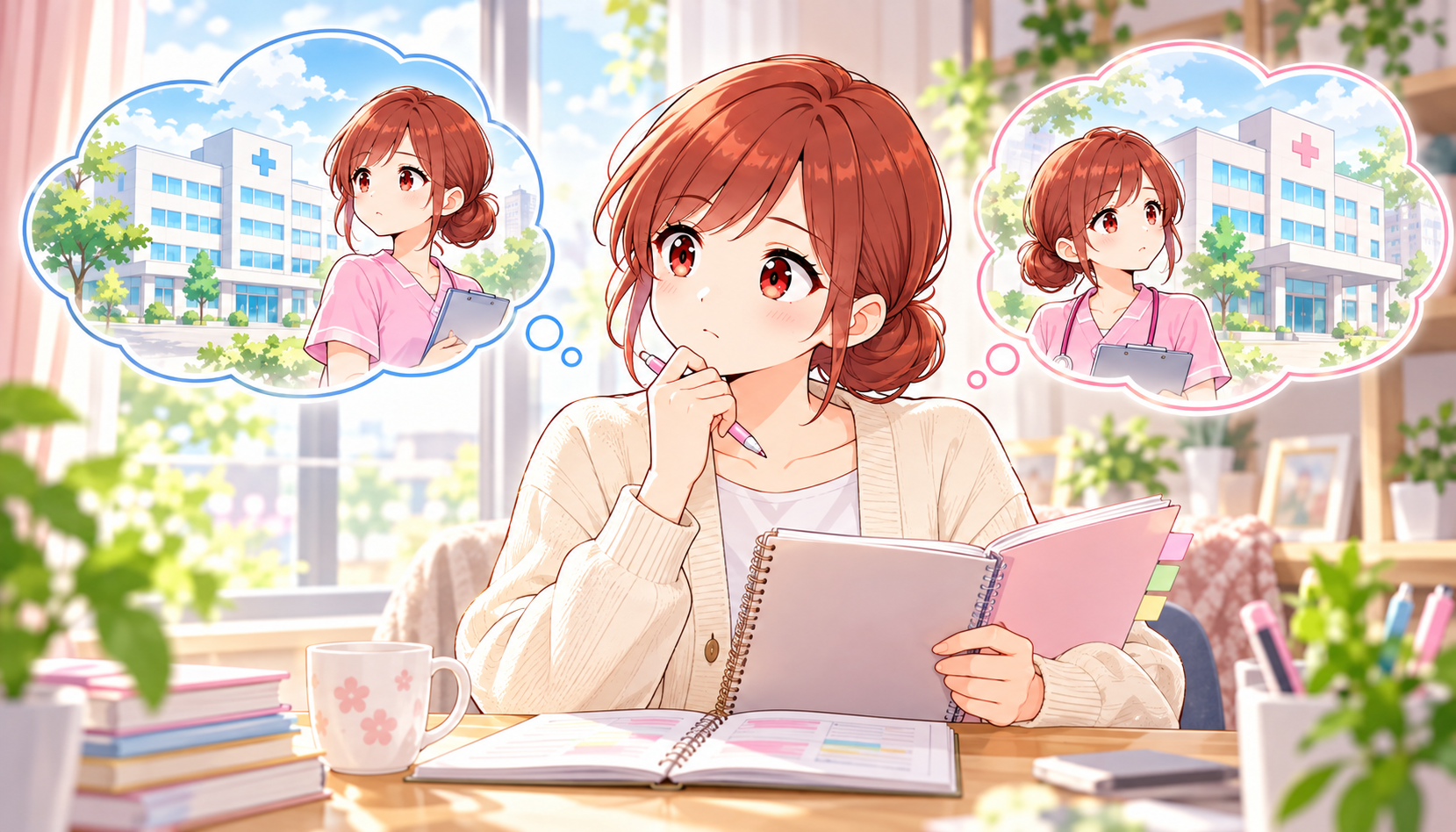 以前の病院と転職先を思い返し、戻る理由を整理するジンちゃん