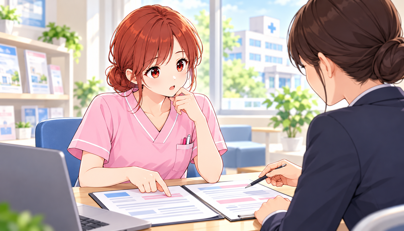 再入職時の給与や役割を採用担当者に確認するジンちゃん