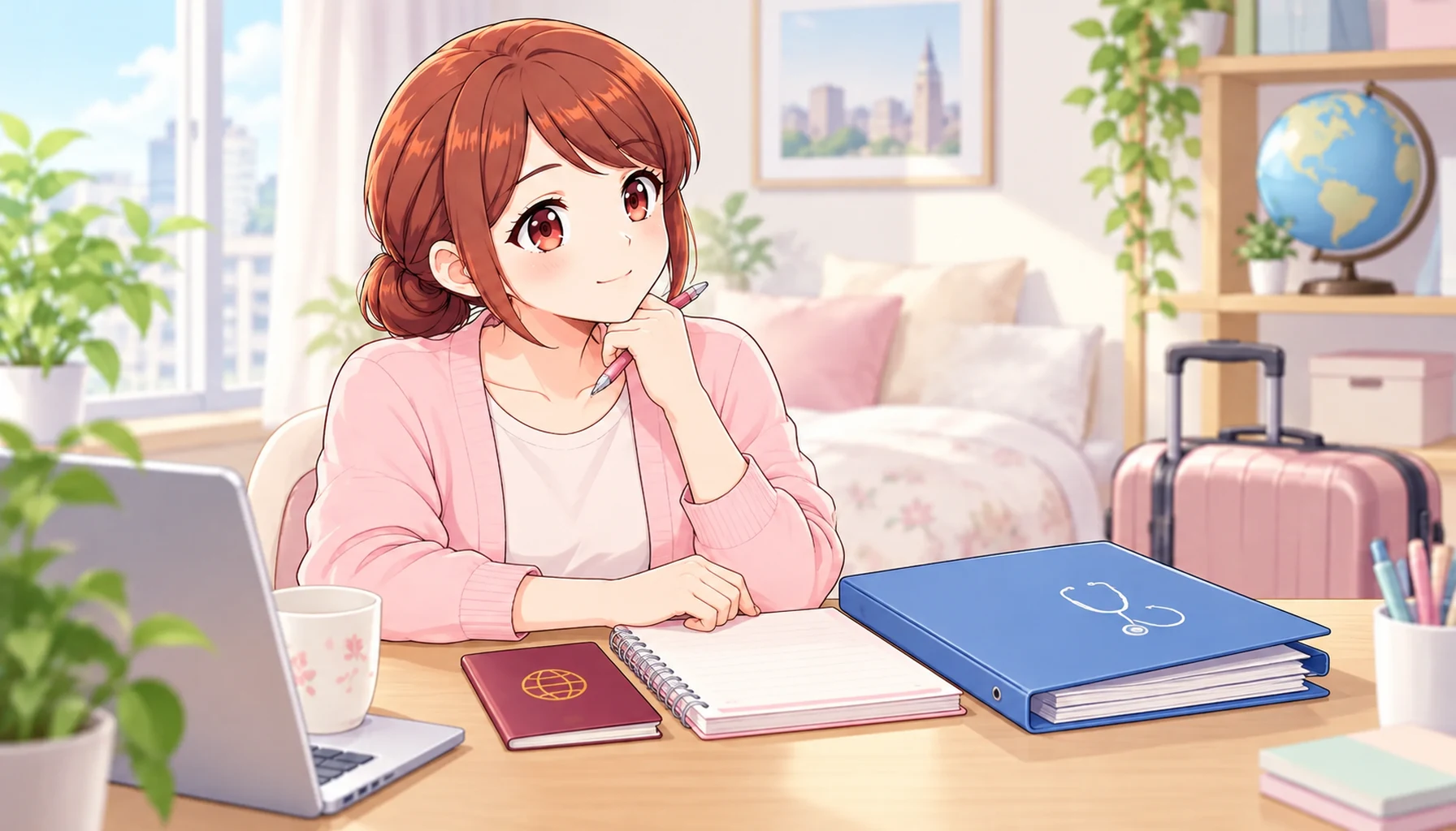 語学留学の経験と看護師のキャリアを整理するジンちゃん