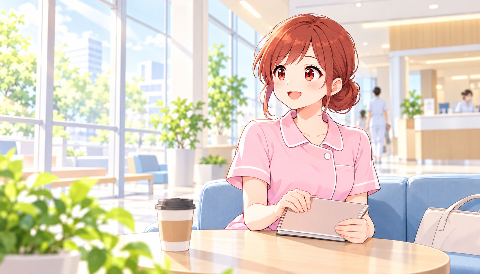 病院見学後に納得して転職先を検討するジンちゃん