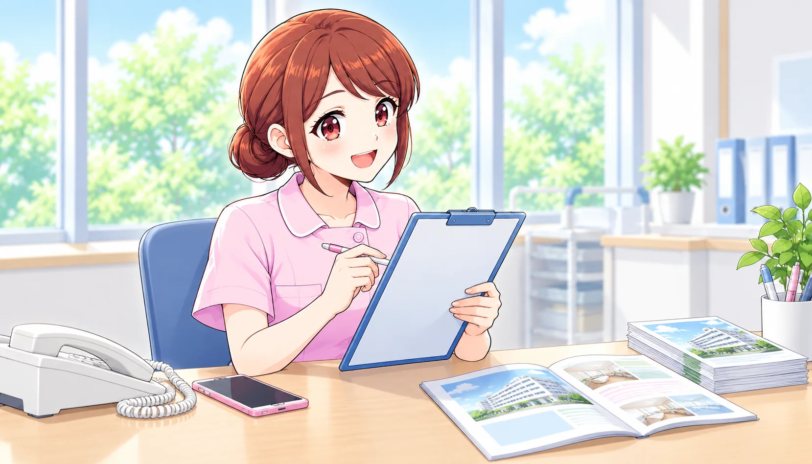 応募前の確認事項を整理するジンちゃん