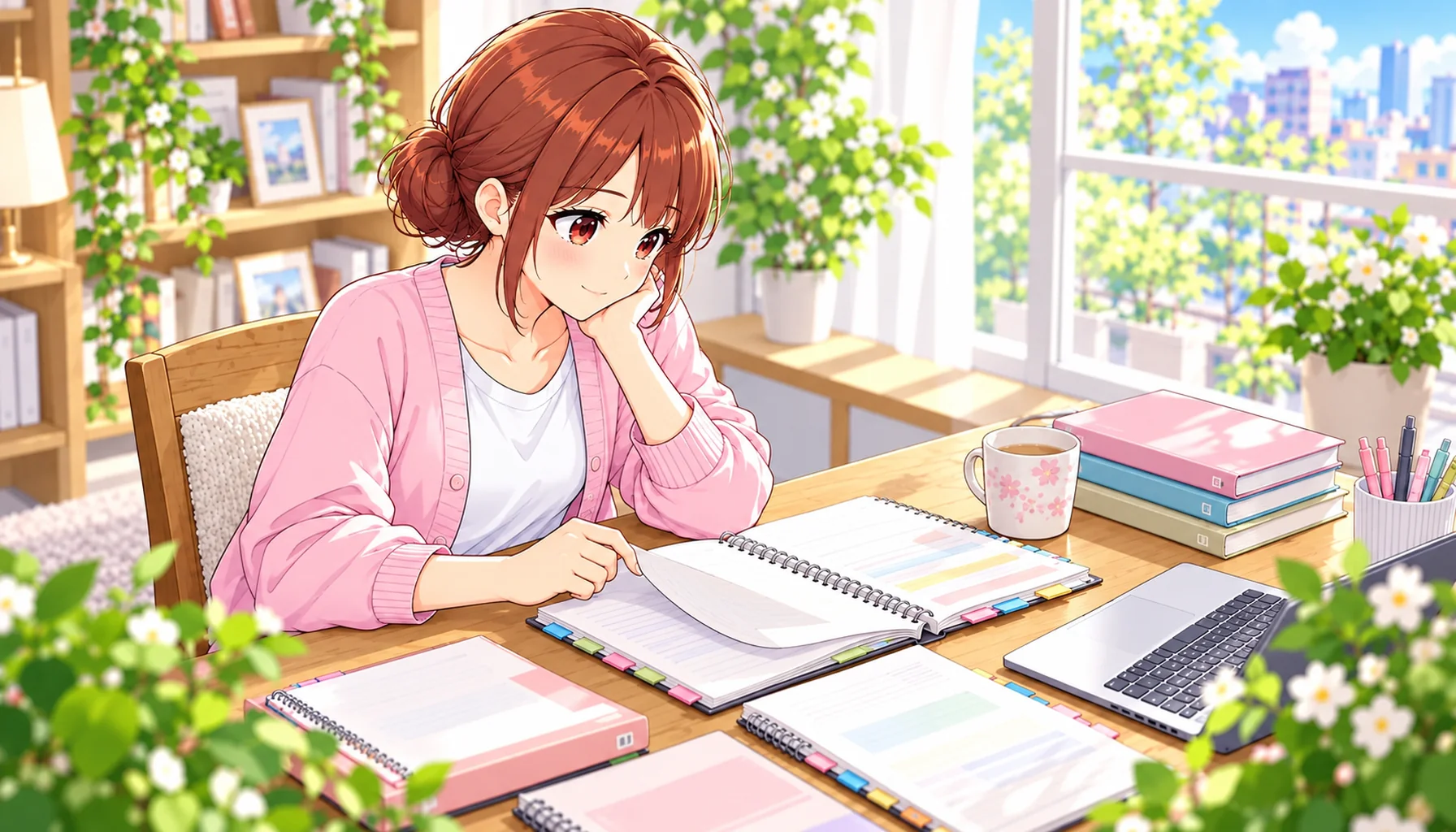 これまでの経験をノートで振り返るじんちゃん