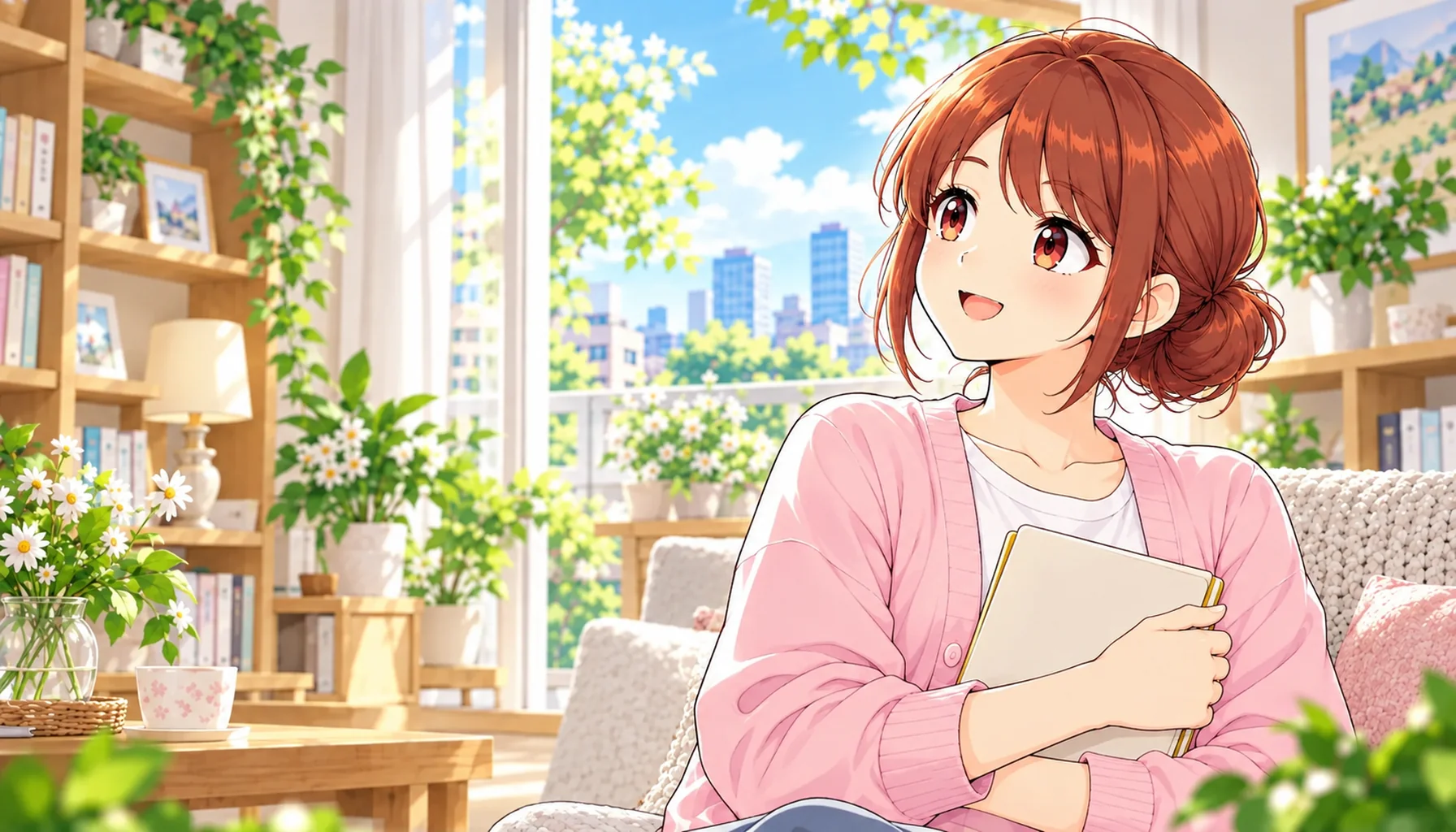 自分の希望を書き出し前向きな表情を見せるじんちゃん