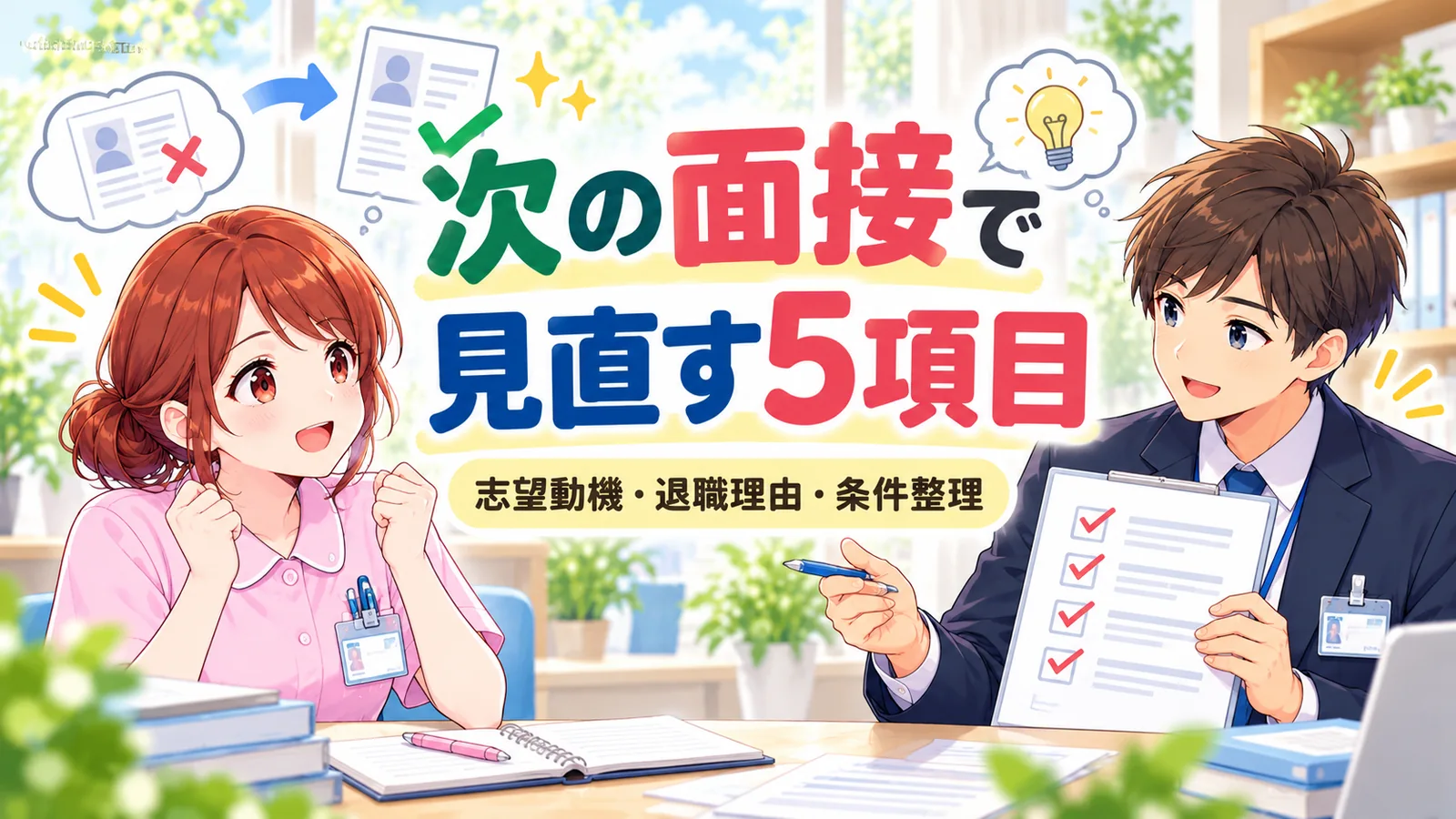 次の面接で見直す5項目